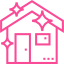 icon for a pink home